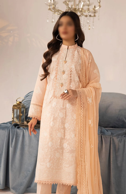 Bunai Premium Embroidery Lawn Collection 2024 - Design 10