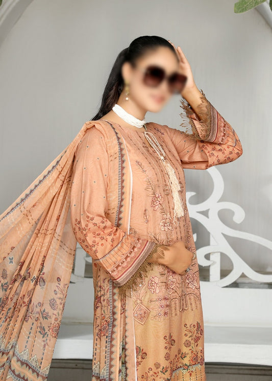 Design 10 Florence Lawn Digital Printed Embroidered Vol 26 Collection