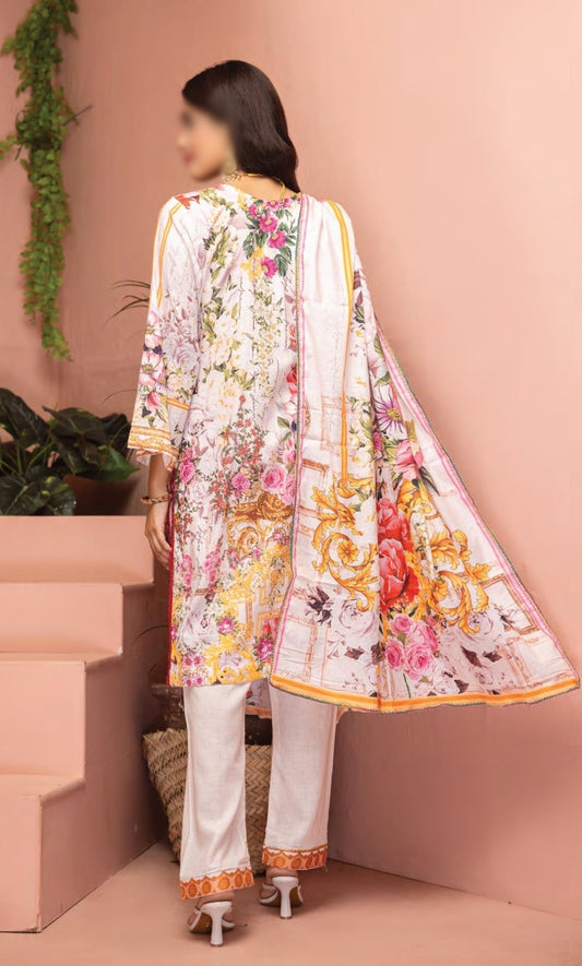 Zainab Digital Printed Luxury Lawn Collection - Design 12