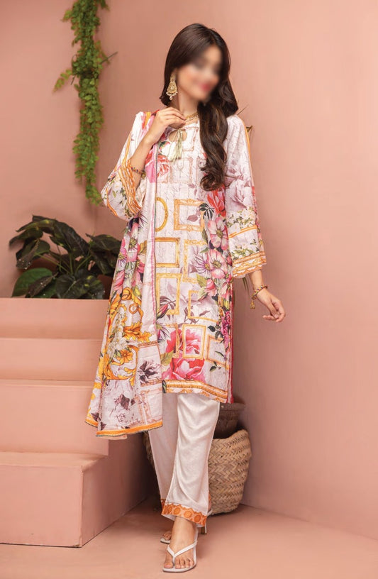 Zainab Digital Printed Luxury Lawn Collection - Design 12