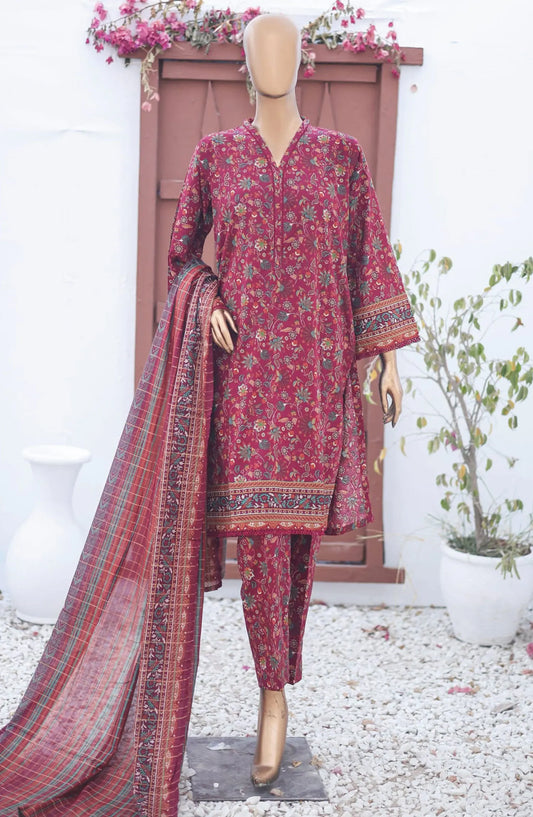 Bin Saeed Printed Lawn Collection 2024 Vol 15 - Design 12