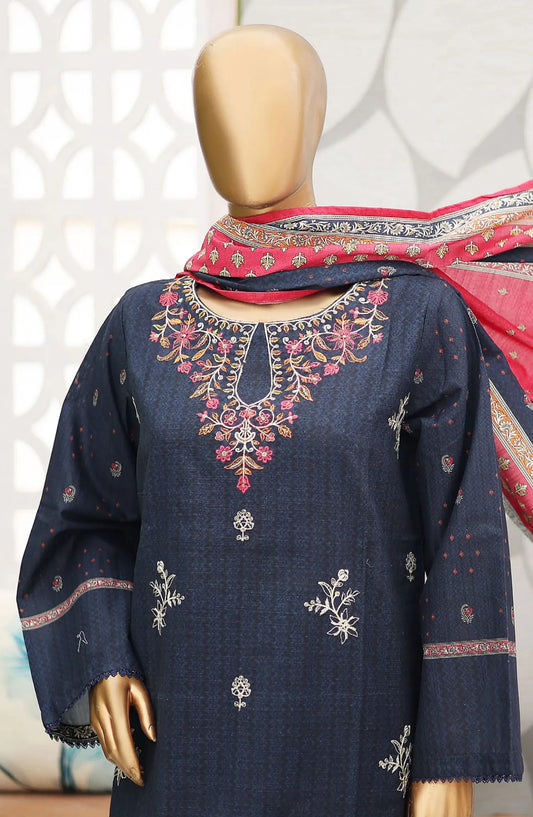 Bin Saeed Khaddar Winter Embroidered Collection - Design 12