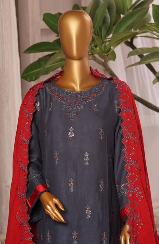 Bin Saeed Luxury Stitched Embroidered 3 Pc Karandi Collection Vol 02 - Design 13