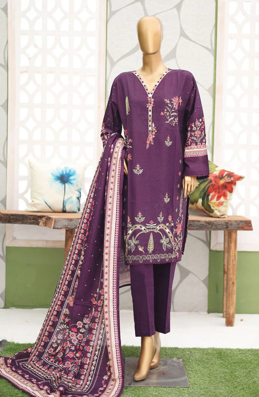 Bin Saeed Khaddar Winter Embroidered Collection - Design 14