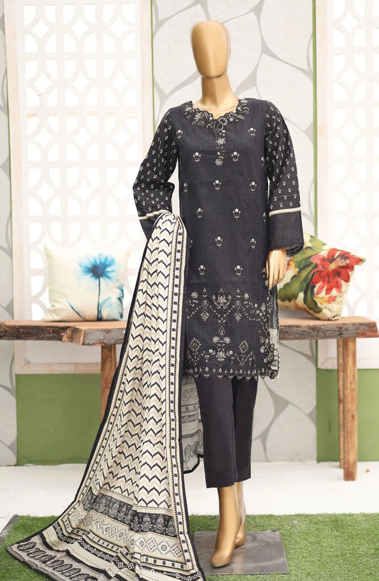 Bin Saeed Khaddar Winter Embroidered Collection - Design 15