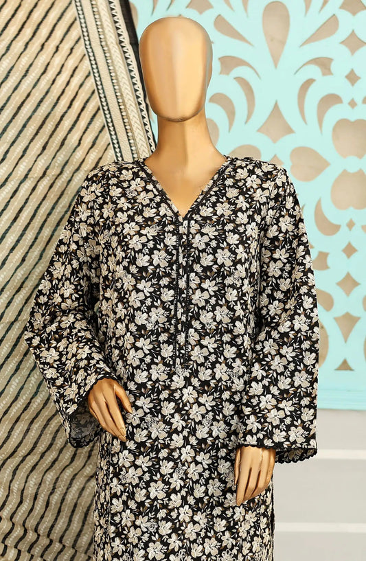 Bin Saeed Exclusive RTW Chikankari Embroidered Khaddar Collection - Design 15
