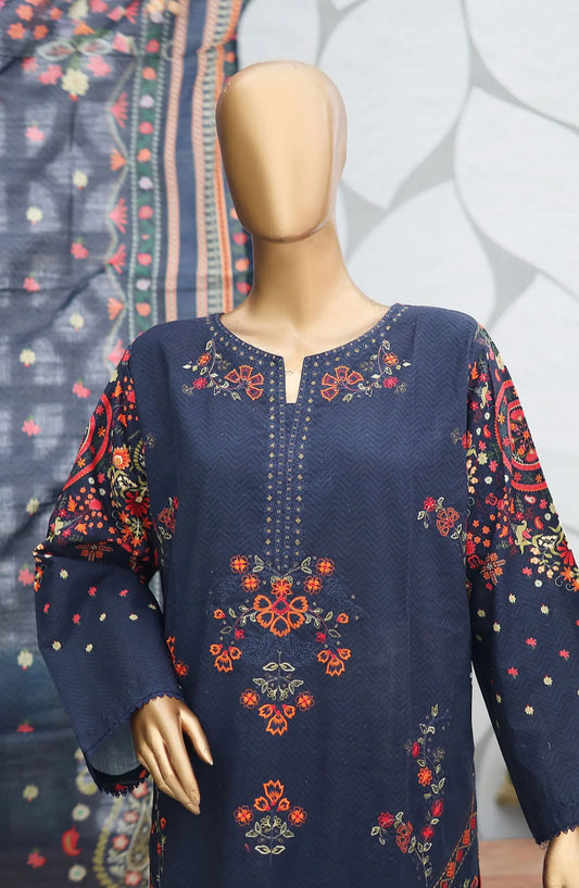 Bin Saeed Khaddar Winter Embroidered Collection - Design 21