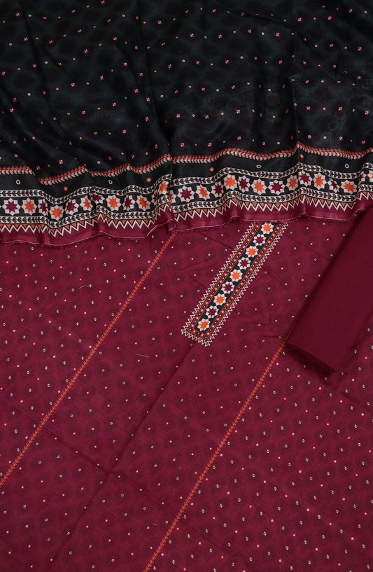 Bin Saeed Printed Lawn Unstitched 3 Piece Suit - D-86 - BS25L - Purple - Summer Collection