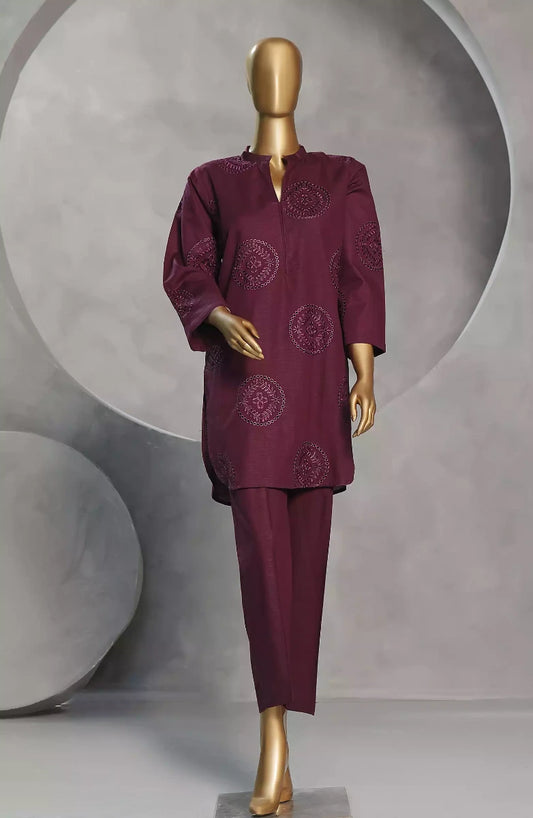 Amna Khadija Damask Khaddar RTW Collection-DKRTW - 02A