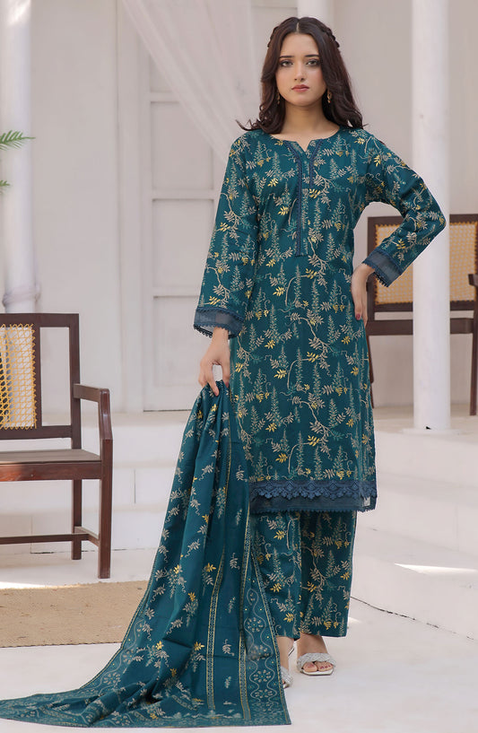 Designer Cotton Lawn 3 Pcs Printed Collection 2024 - DL 90