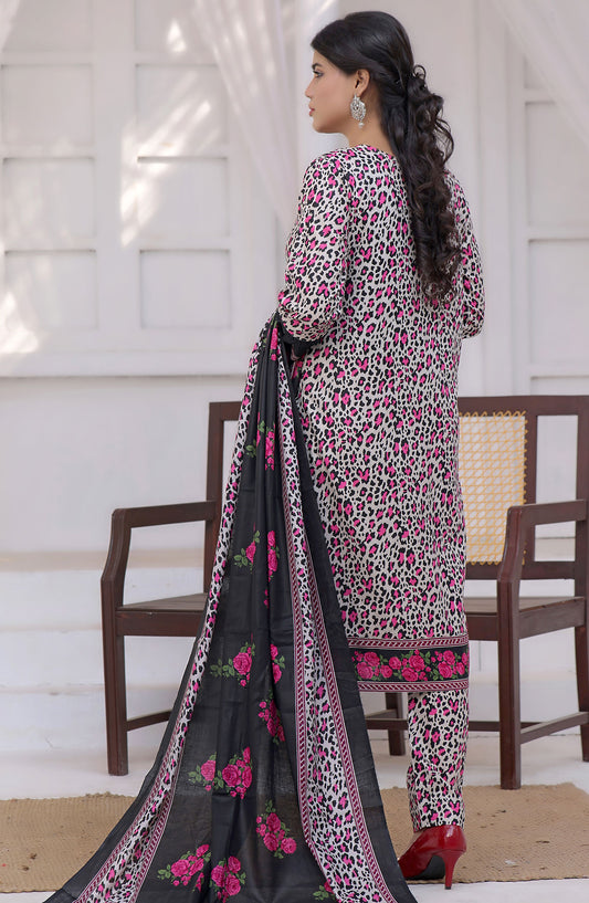 Designer Cotton Lawn 3 Pcs  Unstitched Printed Collection 2024 vol 2 - DL-94