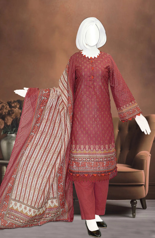 Jhurmat Digital Printed Lawn Collection 2024 - DL 095