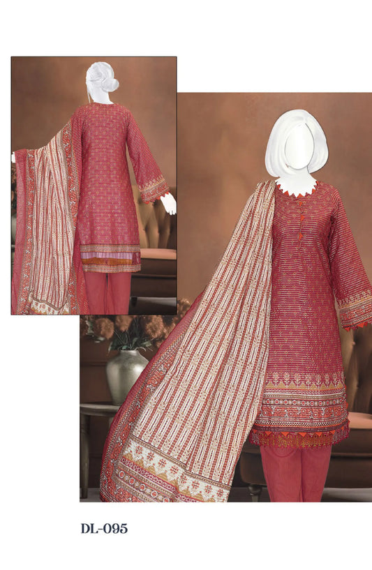 Jhurmat Digital Printed Lawn Collection 2024 - DL 095