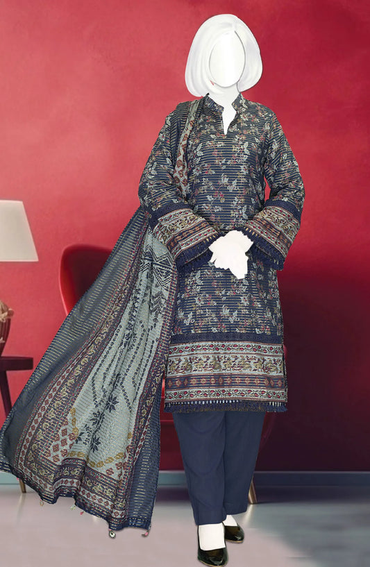 Jhurmat Digital Printed Lawn Collection 2024 - DL 098