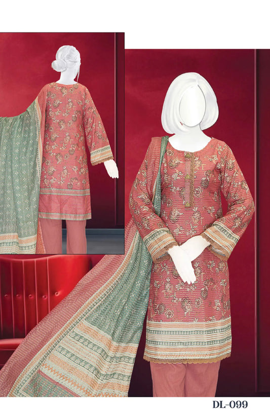 Jhurmat Digital Printed Lawn Collection 2024 - DL 099