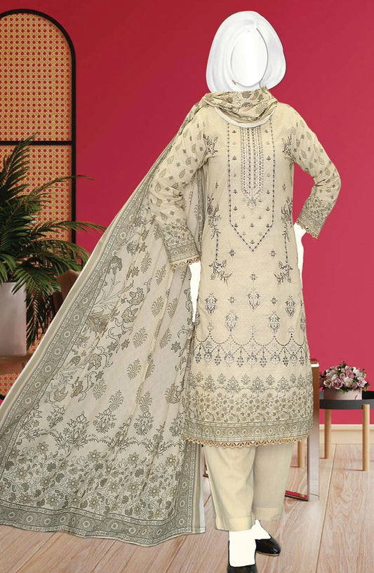 Noor Digital Printed and Embroidered Lawn Collection 2024 - DL 121