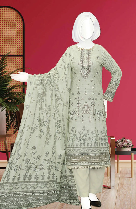 Noor Digital Printed and Embroidered Lawn Collection 2024 - DL 124