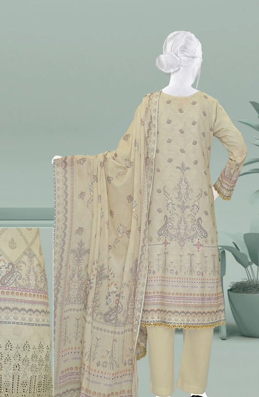Husna Digital Printed Embroidered Lawn Slub Collection - DL 168
