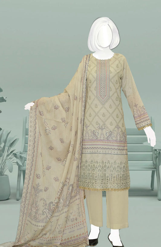 Husna Digital Printed Embroidered Lawn Slub Collection - DL 168