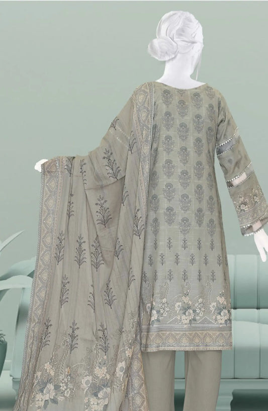 Husna Digital Printed Embroidered Lawn Slub Collection - DL 169