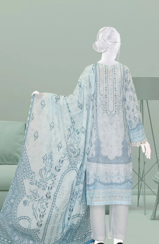 Husna Digital Printed Embroidered Lawn Slub Collection - DL 170