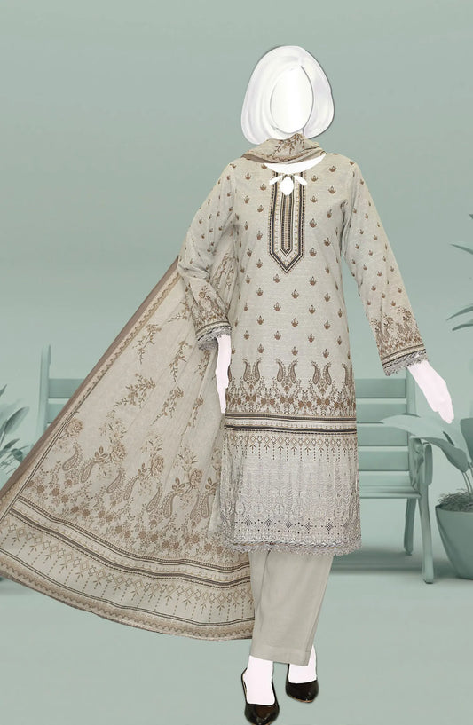 Husna Digital Printed Embroidered Lawn Slub Collection - DL 171