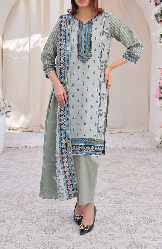 Al Karim Printed Cotton Lawn Unstitched 3 Piece Suit - DL 229 - ALK25DCL - Summer Collection