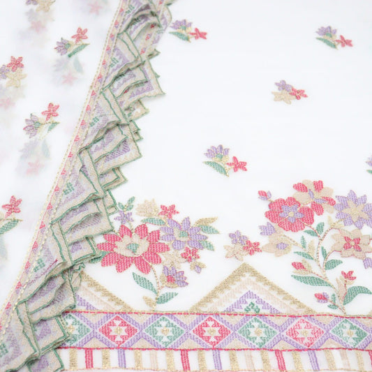 Dastkari Unstitched Exclusive Embroidered Crinkle Chiffon Collection 2023 - DUEE 01