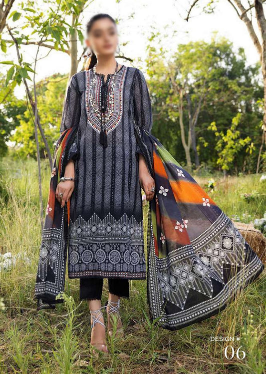 Design 06 ANUM DIGITAL PRINTED LAWN  Collection Vol 03