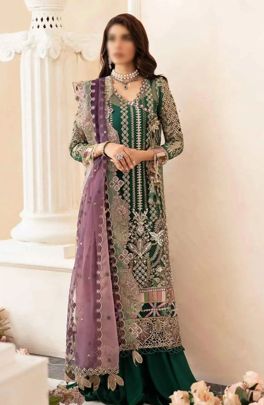 Elaf Premium Luxury Embroidered Collection 2024 - ECH-07 AYZEL