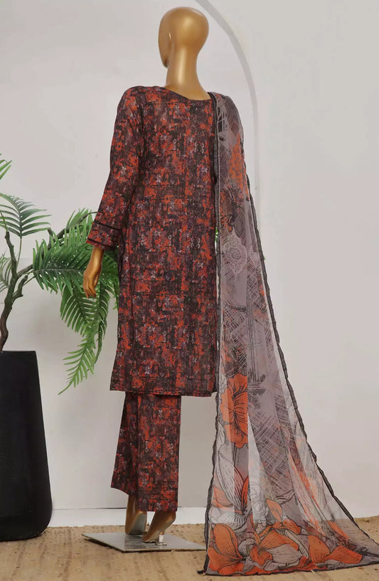 HZ RTW Print Needle Cutwork Collection Vol 02 - ECL-412 BROWN