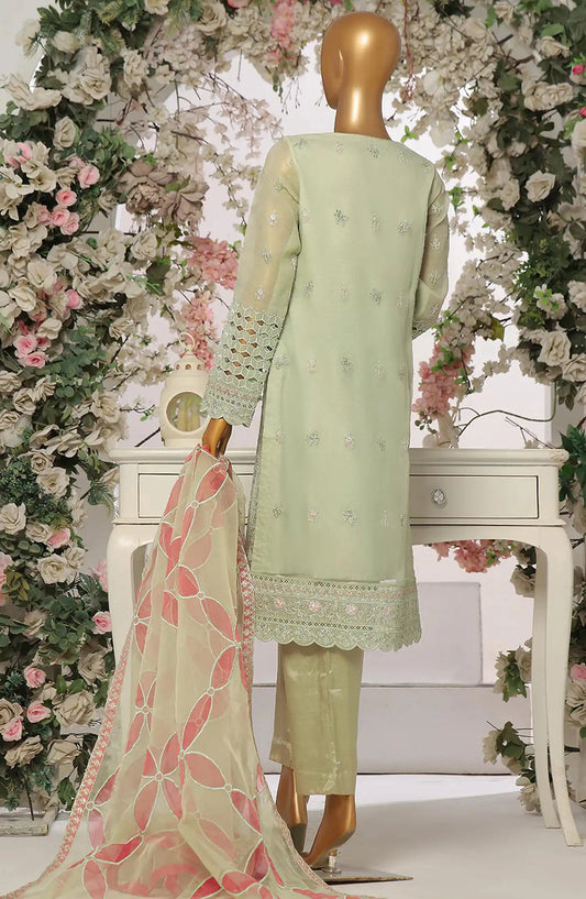 Eshal Fatima Lamhay 3 Pcs Organza RTW Collection By Emaan Adeel - EF - 109