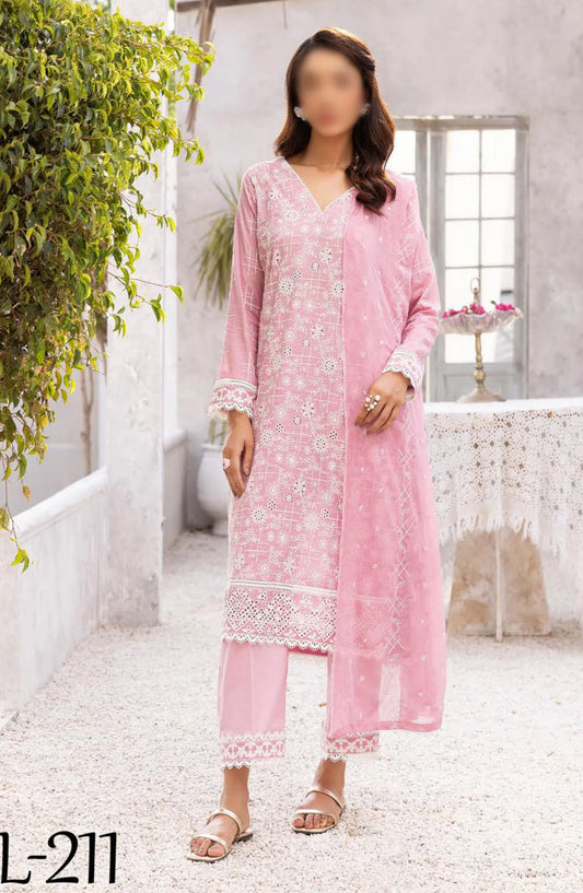 Lawnkari Exclusive Lawn Collection By Khoobsurat - EL  211