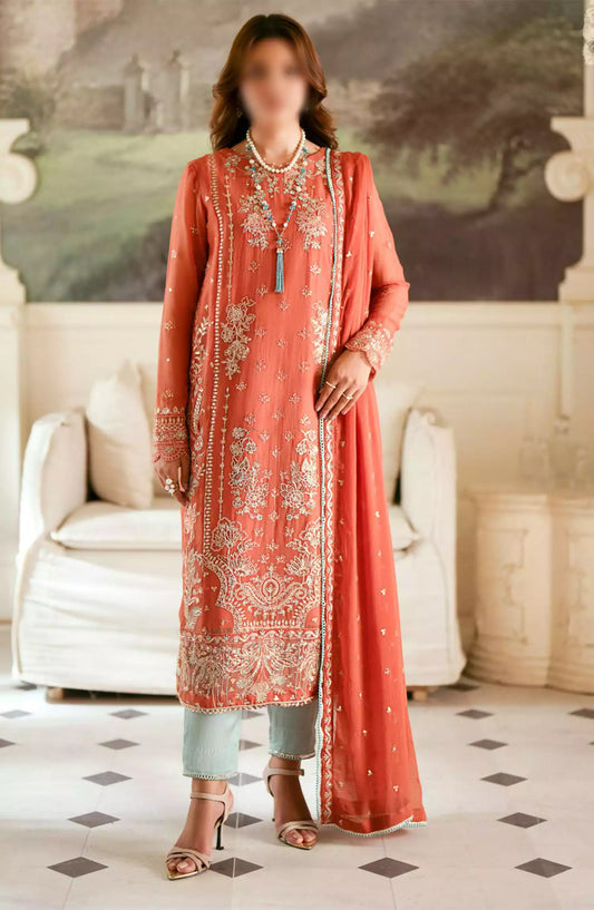 Sahane Elinor Unstitched Formals - EL 1806 ARAGON