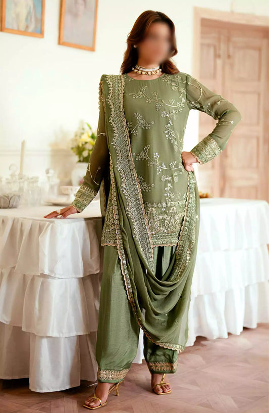 Sahane Elinor Unstitched Formals - EL 1801 VIANNA