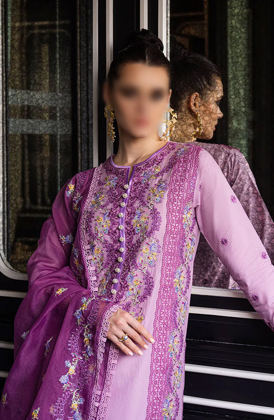 Mushq Orient Express Unstitched Luxury Lawn Collection 2024 - ELODIE