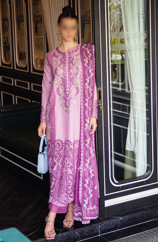 Mushq Orient Express Unstitched Luxury Lawn Collection 2024 - ELODIE