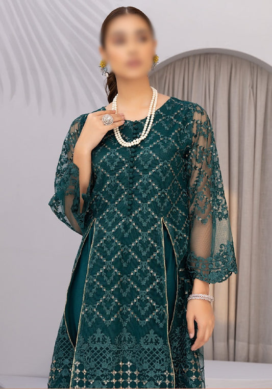 Azure Luxury Formals Unstitched Shirts Collection Emerald