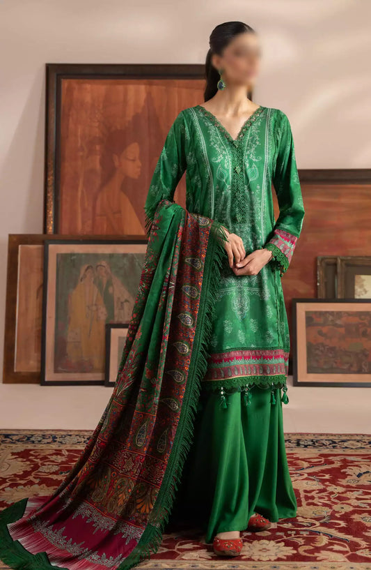 Mausummery Winter Unstitched Collection Vol 02 - Emerald