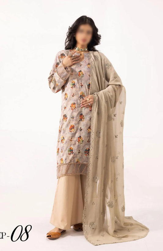 Printkari Exclusive Lawn Collection By Khoobsurat - EP 08