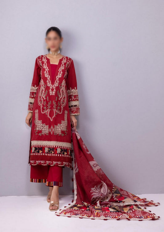 ESC 08 B Rosalie Elaf Signature Embroidered Lawn Collection 2023