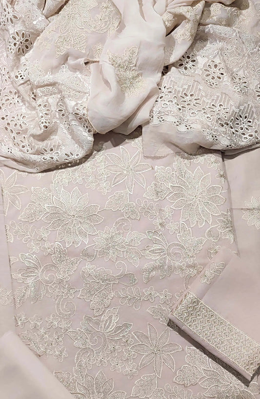 EXCLUSIVE Unstitched Luxury Embroidered Swiss Collection 2024 - EULES 01