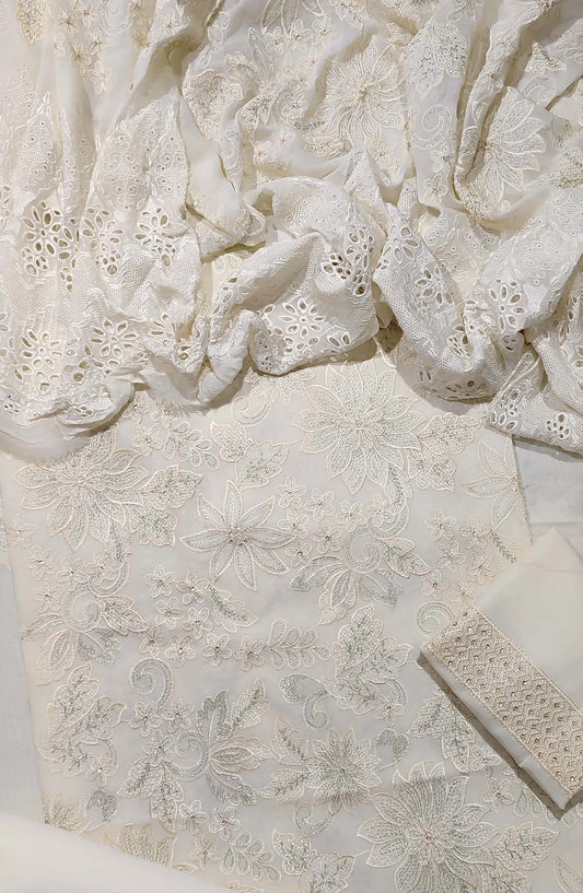 EXCLUSIVE Unstitched Luxury Embroidered Swiss Collection 2024 - EULES 04