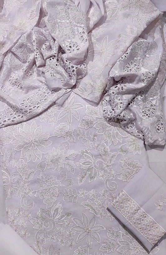 EXCLUSIVE Unstitched Luxury Embroidered Swiss Collection 2024 - EULES 05