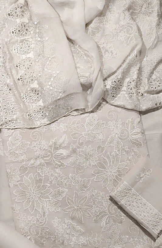 EXCLUSIVE Unstitched Luxury Embroidered Swiss Collection 2024 - EULES 06