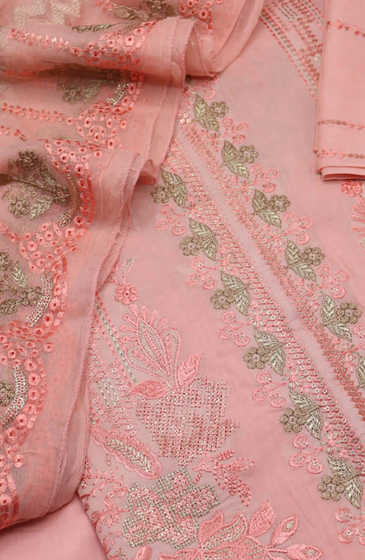 Ensembles Unstitched Luxury Embroidered Swiss Collection 2024 - EULESC 01