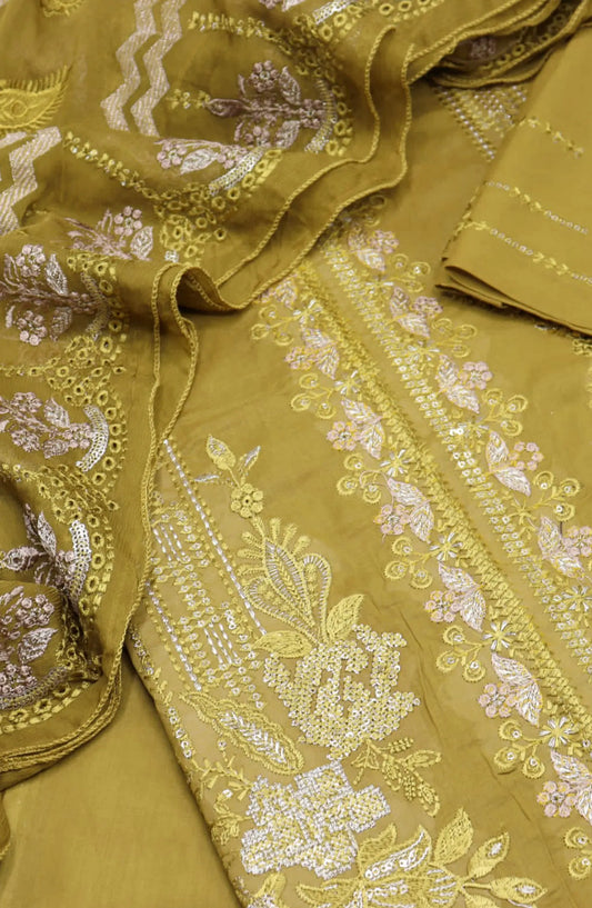 Ensembles Unstitched Luxury Embroidered Swiss Collection 2024 - EULESC 02