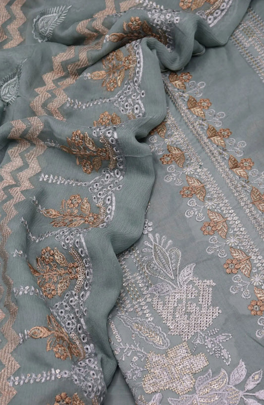 Ensembles Unstitched Luxury Embroidered Swiss Collection 2024 - EULESC 04