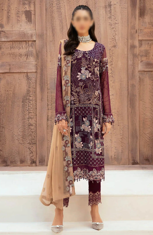 Ramsha Embroidered Chiffon Collection Vol 26 - F-2608