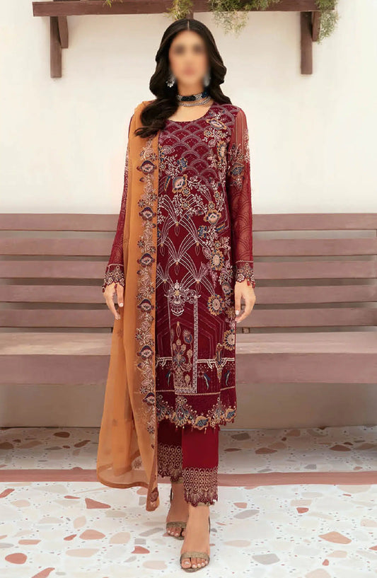 Ramsha Embroidered Chiffon Collection Vol 26 - F-2612
